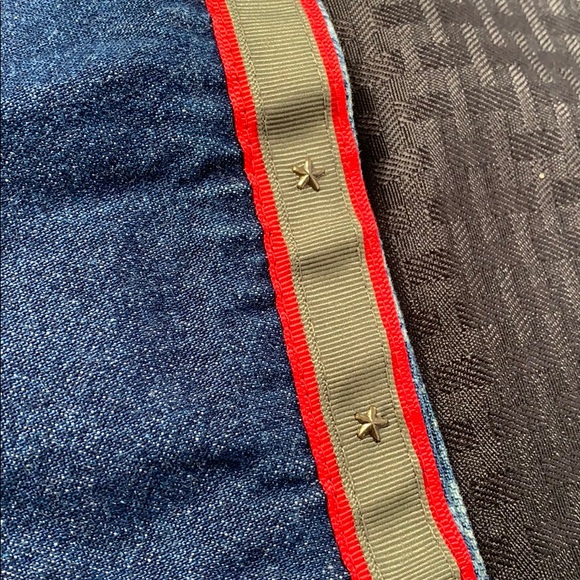 For Joseph Midi Side ZIP Jean Skirt With Stars - Picture 4 of 4